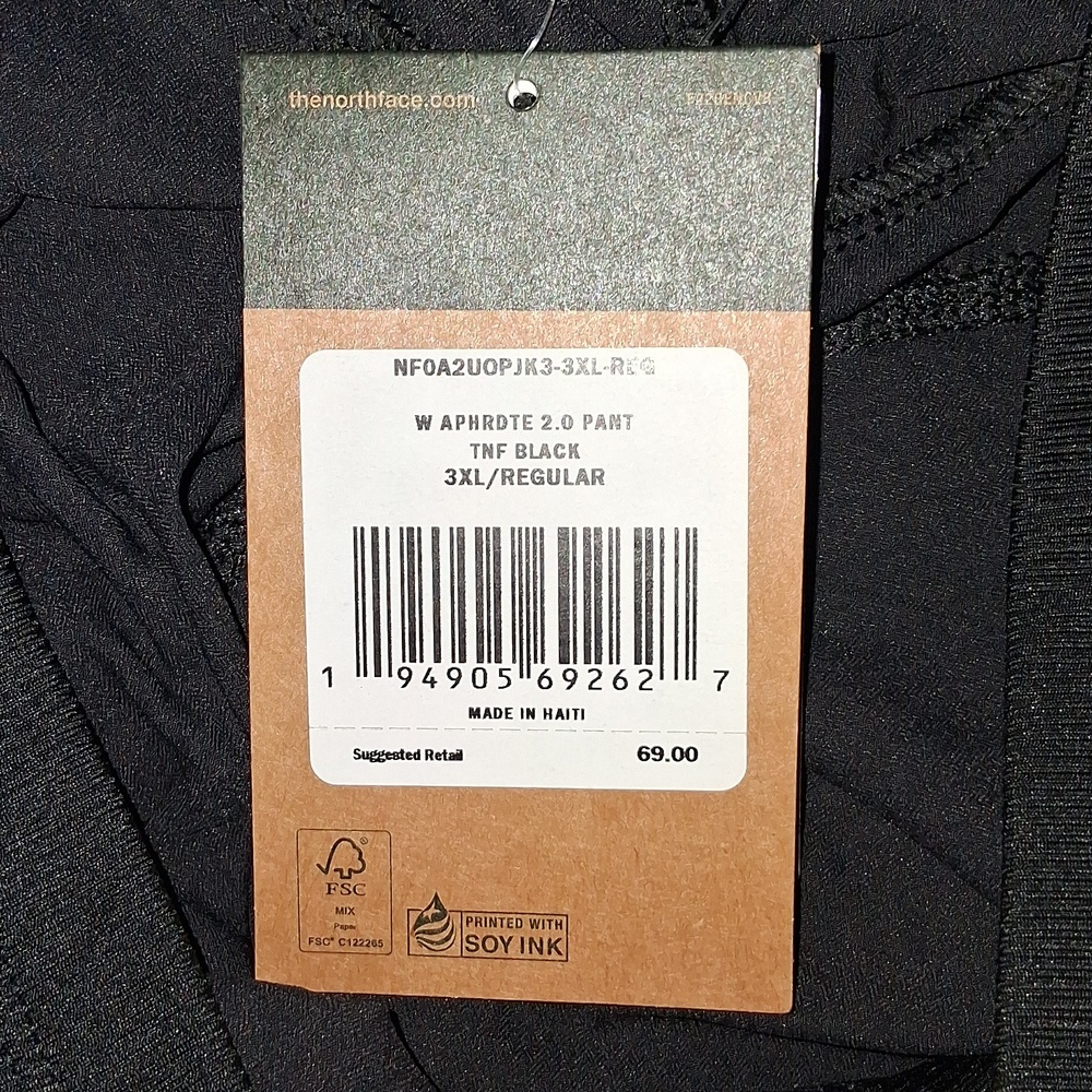 The North Face Aphrodite 2.0 Hiking Pants Black Size-3XL NWT - Picture 4 of 4